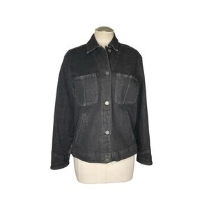 Jones Wear Sport Dark Wash Stretch Denim Jacket Size Small